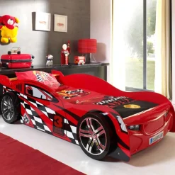 Rennwagenbett Station in Rot