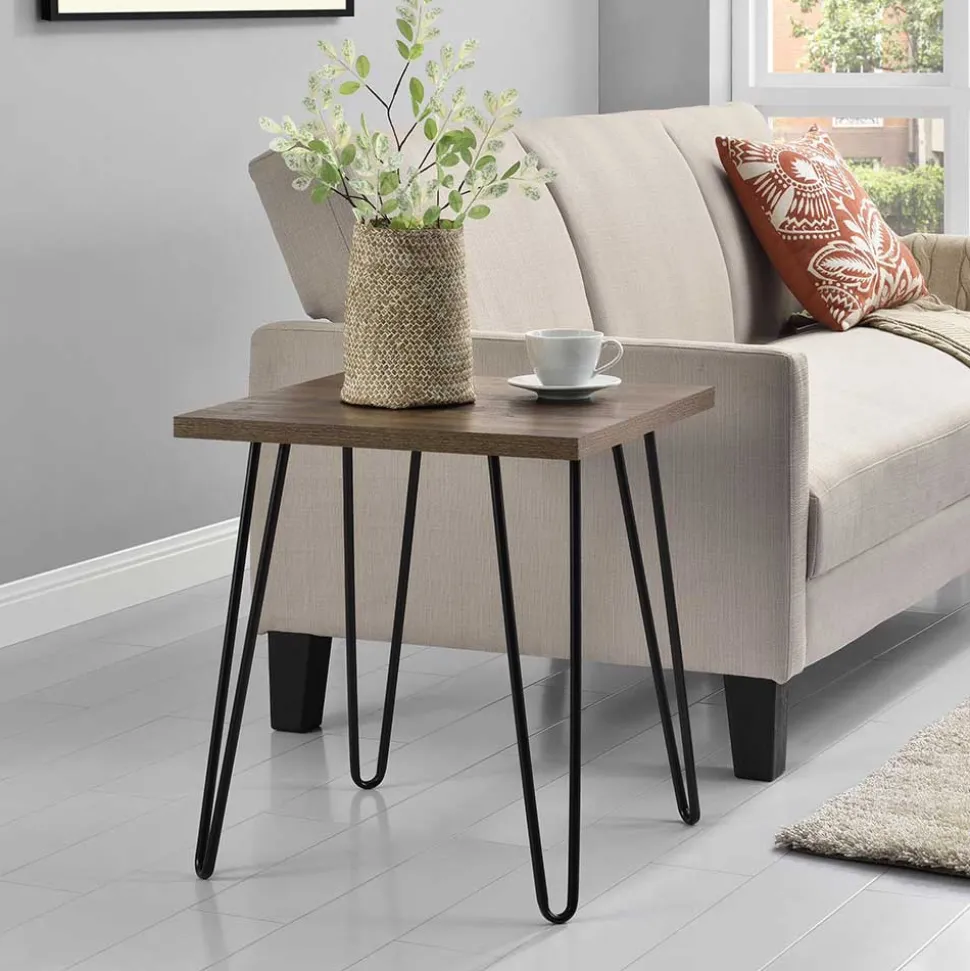 Retro Beistelltisch in Walnuss Holzoptik - Aberdeen