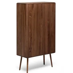Retro Chic Highboard aus Nussbaum - Rivossa