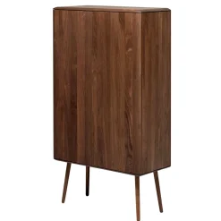 Retro Chic Highboard aus Nussbaum - Rivossa