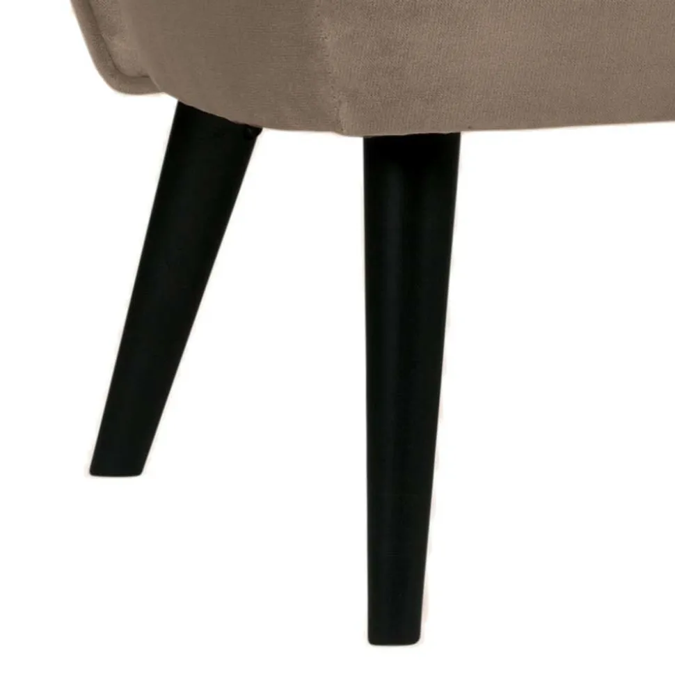 Retro Couch in Khaki Samtstoff - Griffina