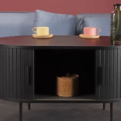 Retro Couchtisch mit Schiebetüren - Lurymav