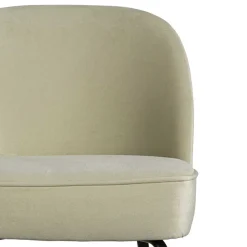 Retro Design Barstuhl in Graugrün Samt - Ilussiana