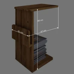 Retro Design Bettanlage aus Wildeiche - Hardus