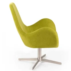 Retro Design Drehsessel in Hellgrün - Soraso