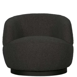 Retro Design Sessel aus Boucle Stoff - Fronco