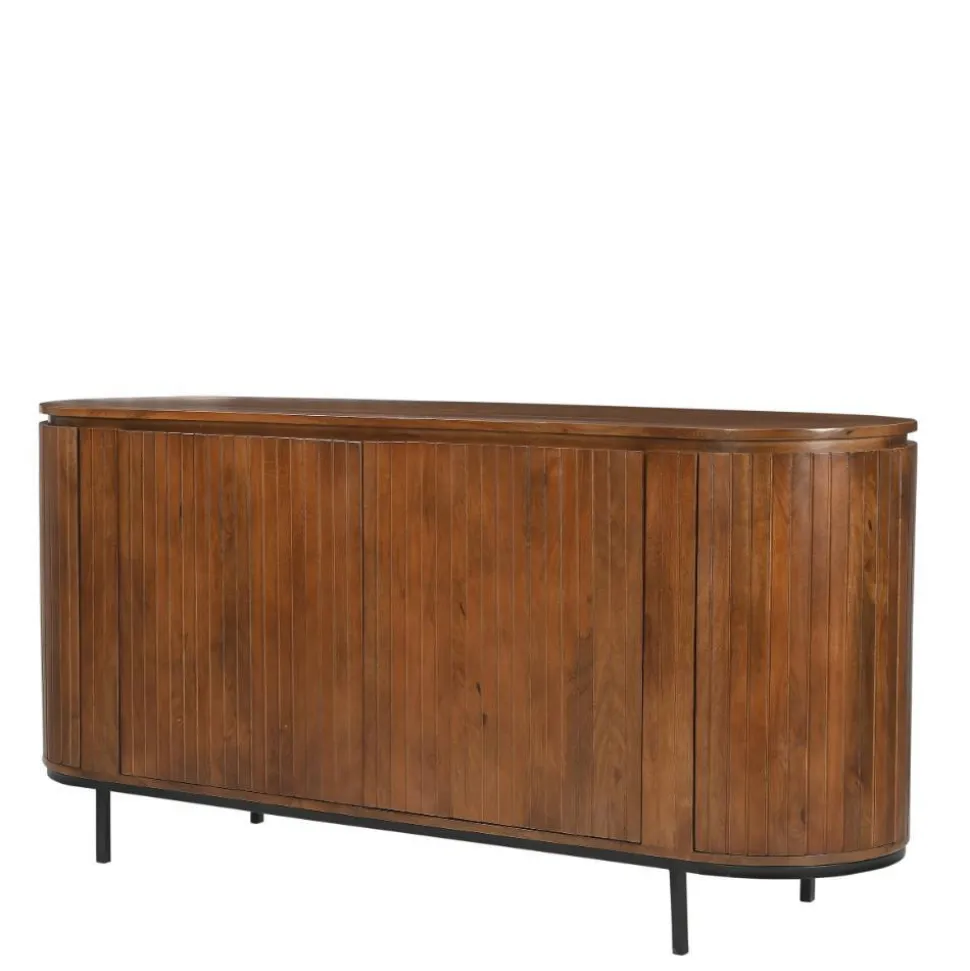 Retro Design Sideboard aus Mangoholz - Galadira