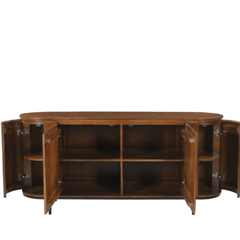 Retro Design Sideboard aus Mangoholz - Galadira