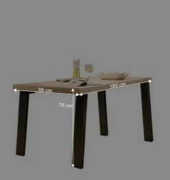 Retro Esszimmer Einrichtung in Eiche - Rodonda (dreiteilig)