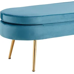 Retro Polsterbank in ovaler Form - Navanna