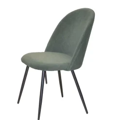 Retro Polsterstühle in Oliv Grün - Perry (4er Set)