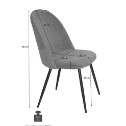 Retro Polsterstühle in Oliv Grün - Perry (4er Set)