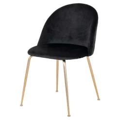 Retro Polsterstühle mit Messing Gestell - Silvanus (2er Set)