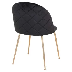 Retro Polsterstühle mit Messing Gestell - Silvanus (2er Set)