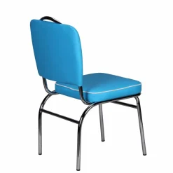 Retro Polsterstuhl Reflecta mit Kunstleder und Chrom