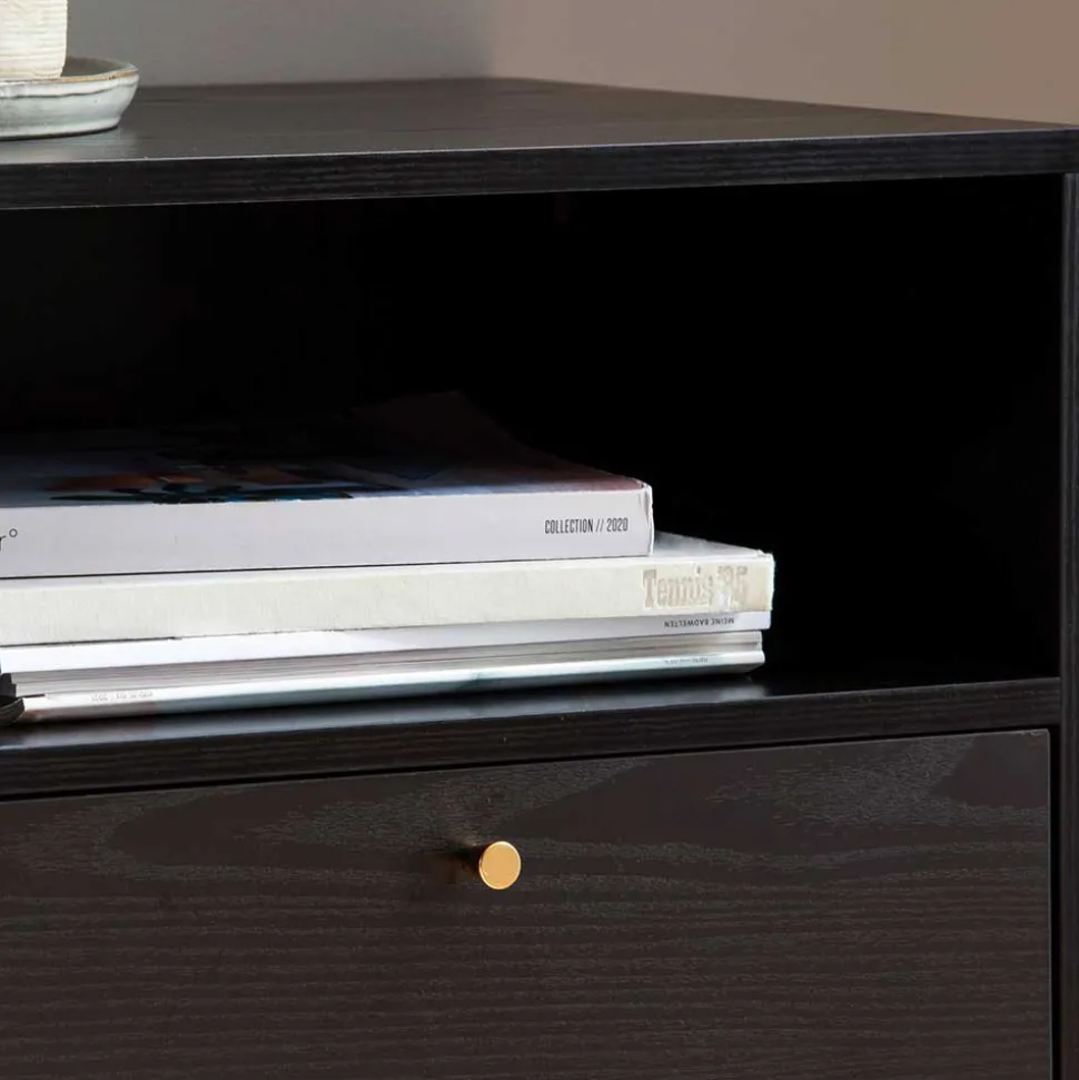 Retro Sideboard in Schwarz - Flair