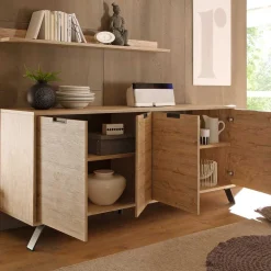 Retro Sideboard Rodonda in Eiche