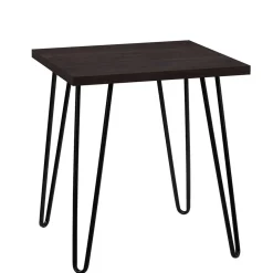 Retrodesign Beistelltisch in Eiche Optik Dunkelbraun - Braving