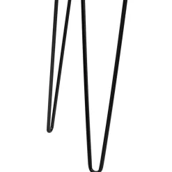 Retrodesign Beistelltisch in Eiche Optik Dunkelbraun - Braving