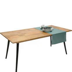 Retro-Esstisch aus Mangobaum Massivholz - Offia