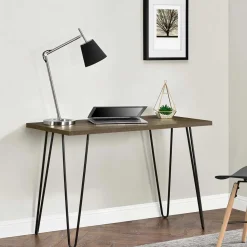 Retro-Schreibtisch mit Hairpin Legs - Akrana