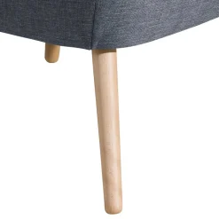 Retro-Sessel in Jeansblau Stoff - Florida