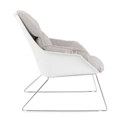 Retrosessel mit Chrom Bügelgestell - Harukivo (2er Set)