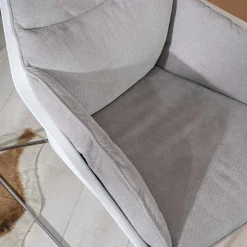 Retrosessel mit Chrom Bügelgestell - Harukivo (2er Set)