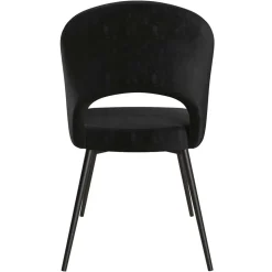 Retrostuhl in Schwarz Samt - Magan