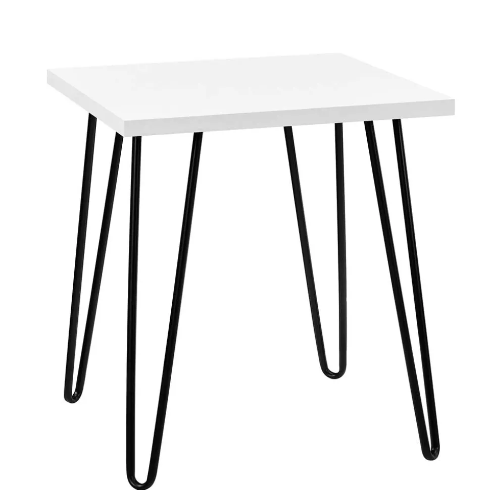 Retro-Style Beistelltisch in Weiß - Inna