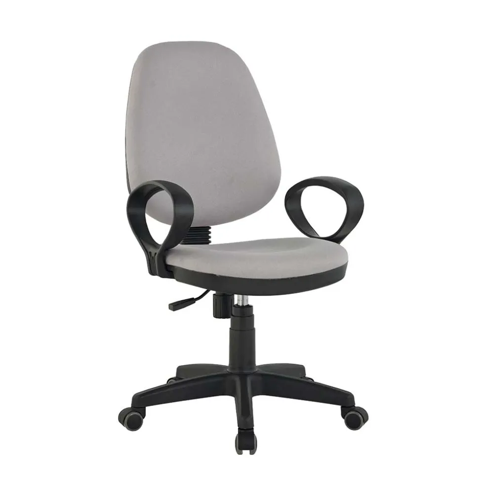 Rollbarer Computerstuhl in Grau & Schwarz - Gilverny