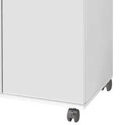 Rollbarer Waschbeckenunterschrank in Weiß - Amassa