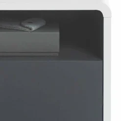 Rollcontainer Mondsieur in Weiß Anthrazit