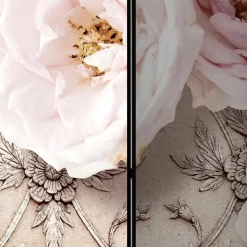 Romantisch bedruckter Paravent mit Blüten Motiv - Benns