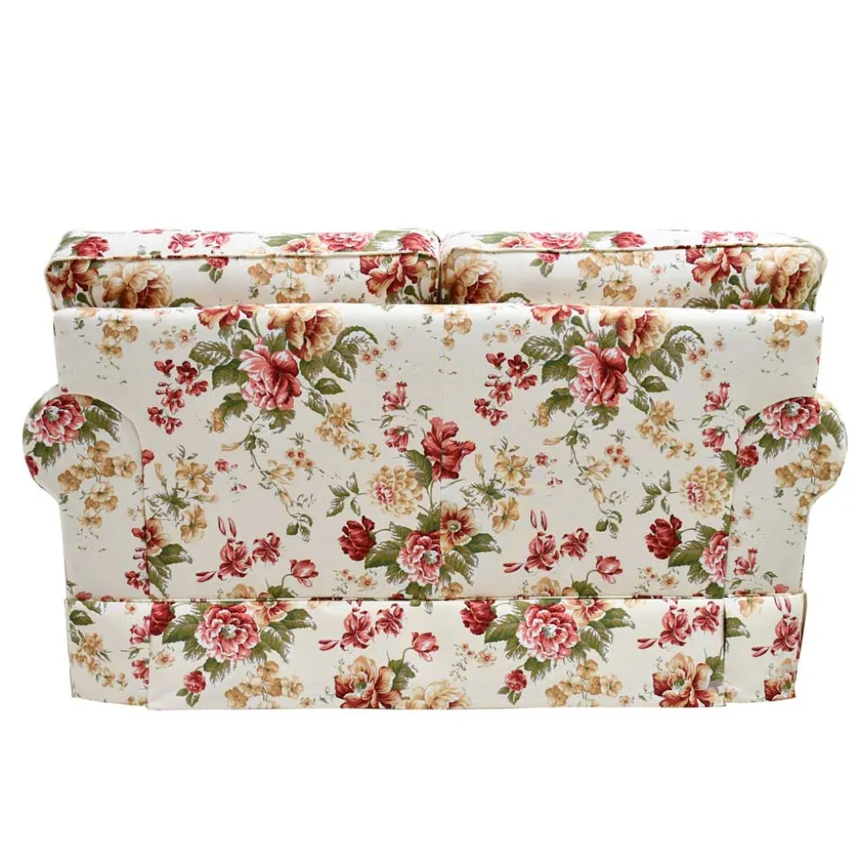 Romantisches Landhaus Sofa mit Blumen Stoff - Telik
