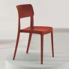 Rote Stühle aus Polypropylen stapelbar - Ophila (4er Set)