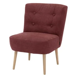 Roter Polstersessel im Retrostil - Jitalca
