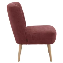 Roter Polstersessel im Retrostil - Jitalca