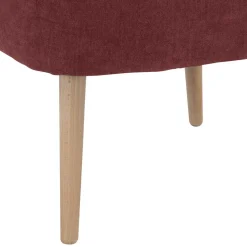 Roter Polstersessel im Retrostil - Jitalca