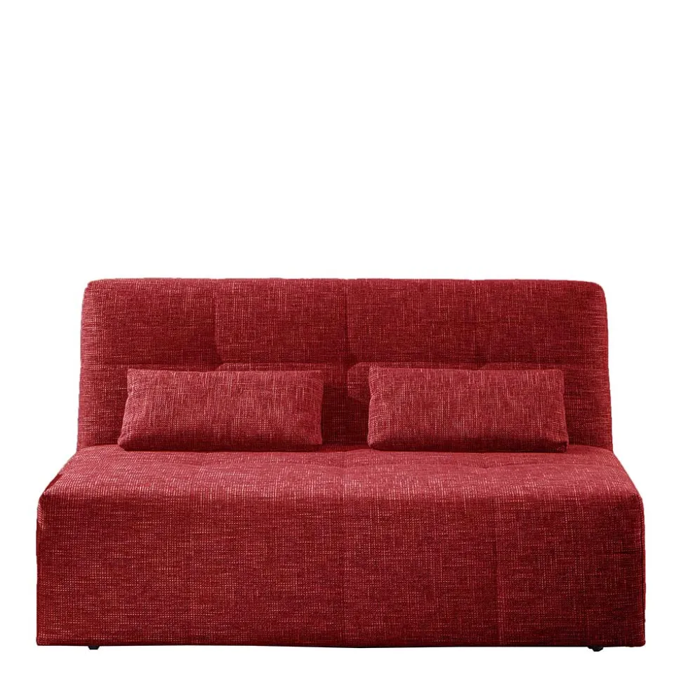 Rotes Sofa mit Schlaffunktion & Bettkasten - Atan