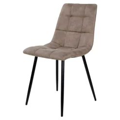 Räuchereiche Tisch & 6 Polsterstühle - Omy (siebenteilig)