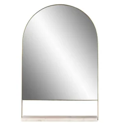 Rundbogen-Spiegel mit Marmor Ablage - Nostalc