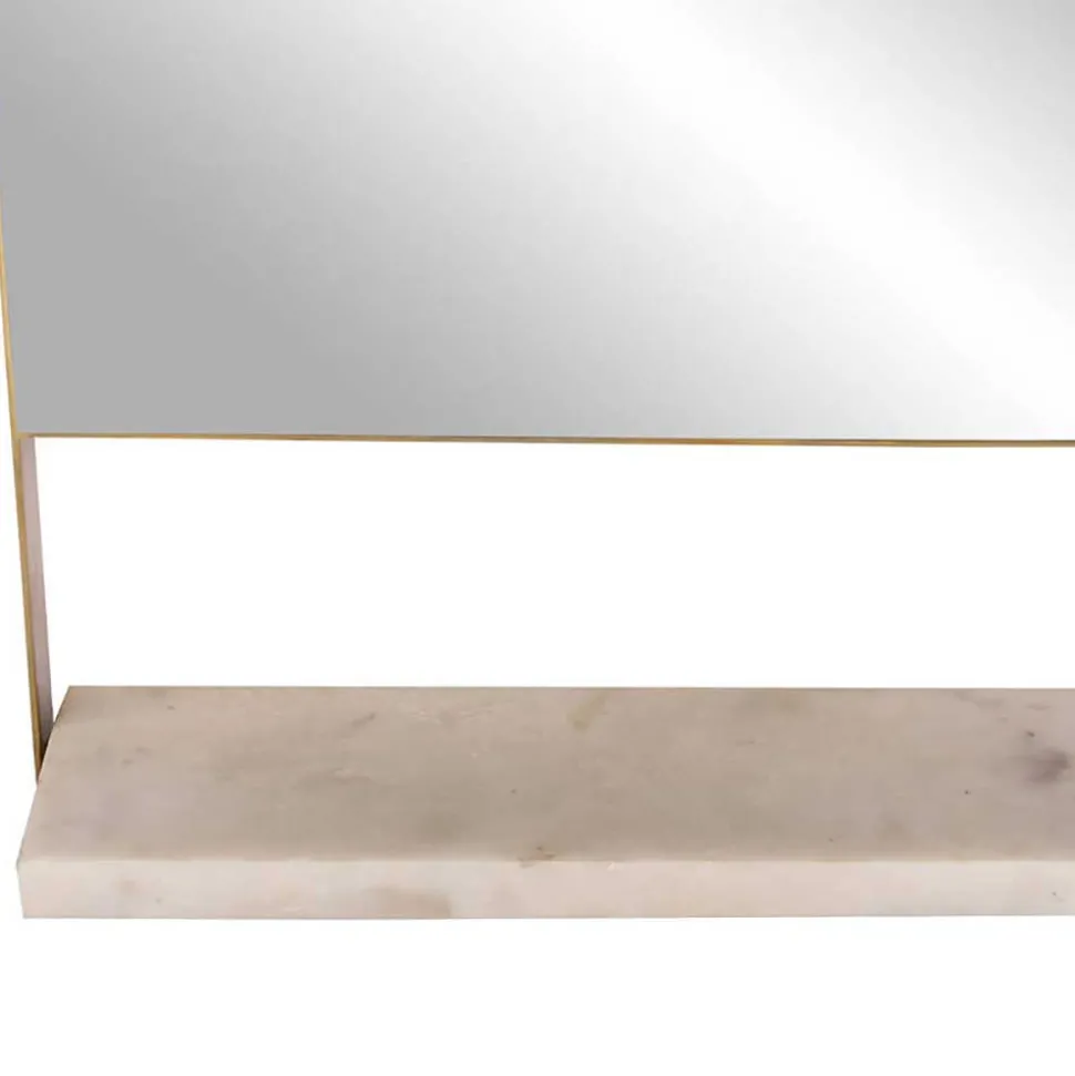 Rundbogen-Spiegel mit Marmor Ablage - Nostalc