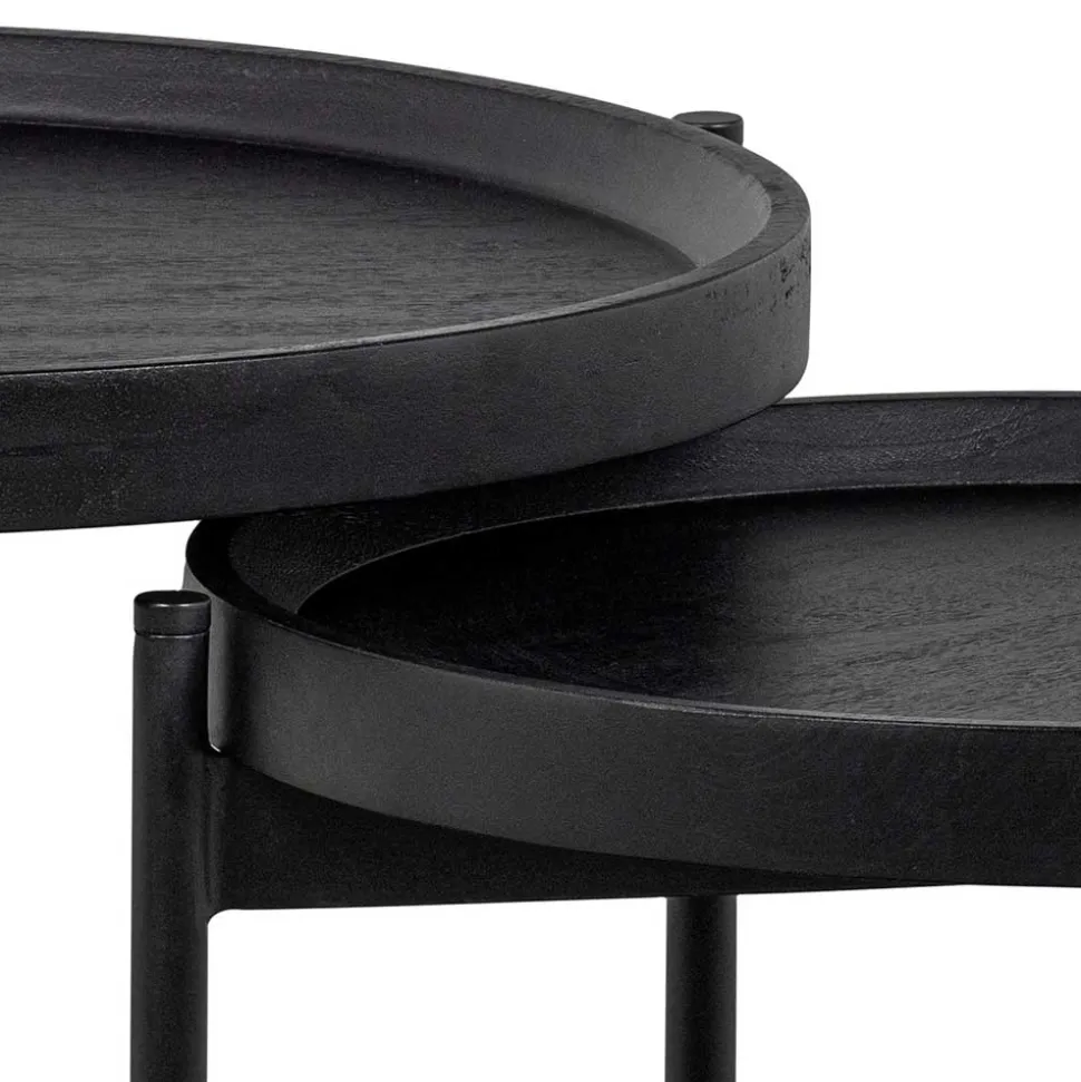 Runde Beistelltische mit Dreifußgestell - Johny (zweiteilig)