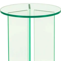 Runde Blumensäulen aus Glas - Shivan (dreiteilig)