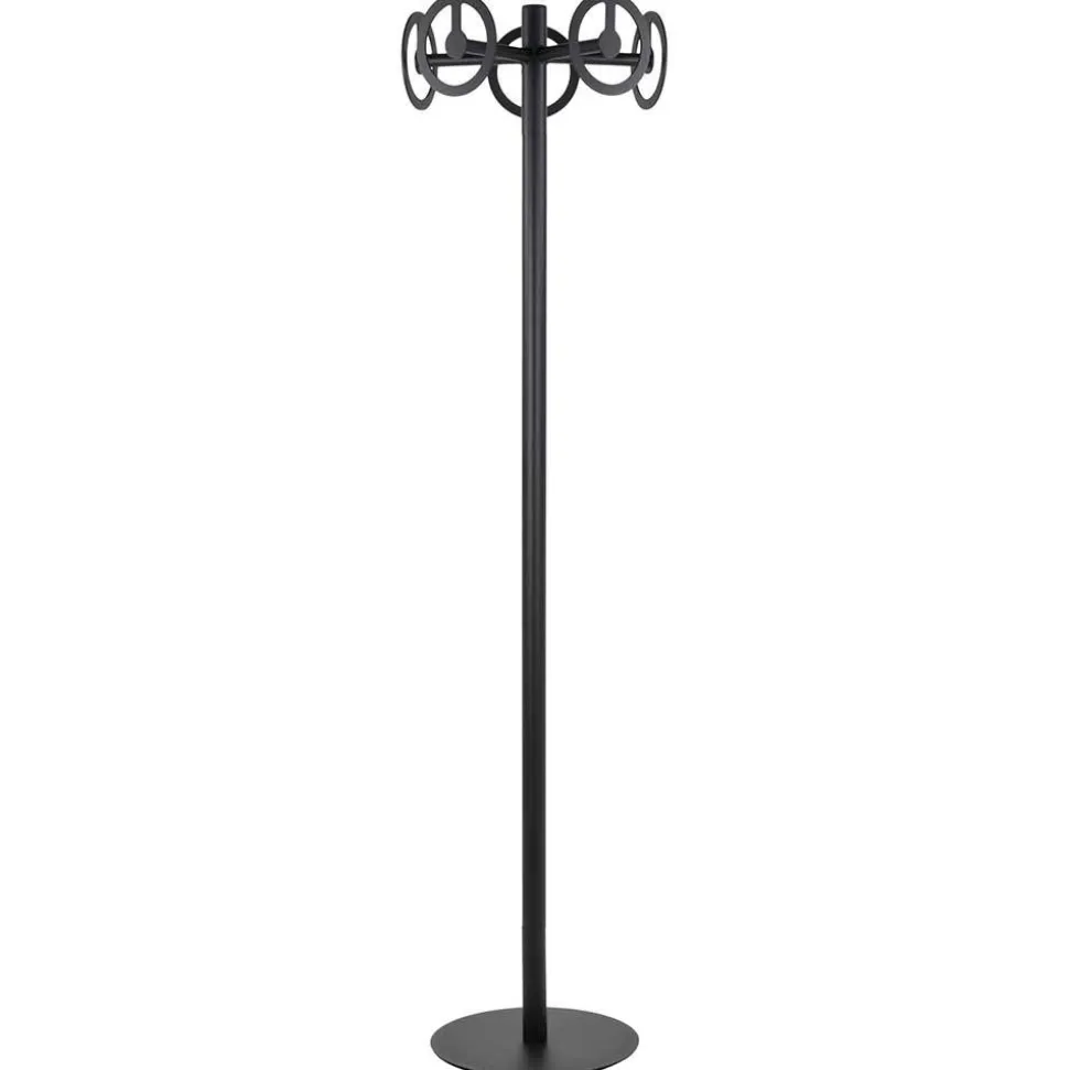 Runde Design Standgarderobe mit 5 Haken - Oladrios