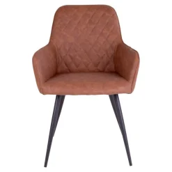 Runde Design Tischgruppe in Braun - Annescu (siebenteilig)