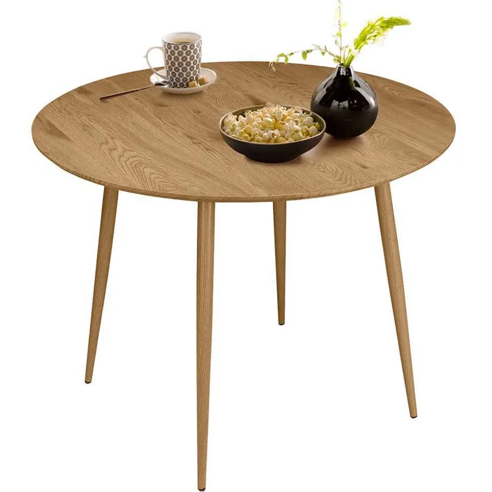 Runde Essgruppe mit Schalenstühlen - Fabiola (fünfteilig)