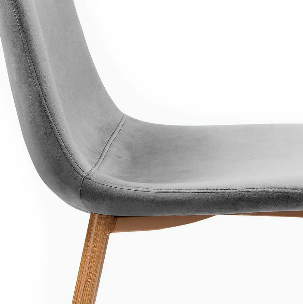 Runde Essgruppe mit Schalenstühlen - Fabiola (fünfteilig)