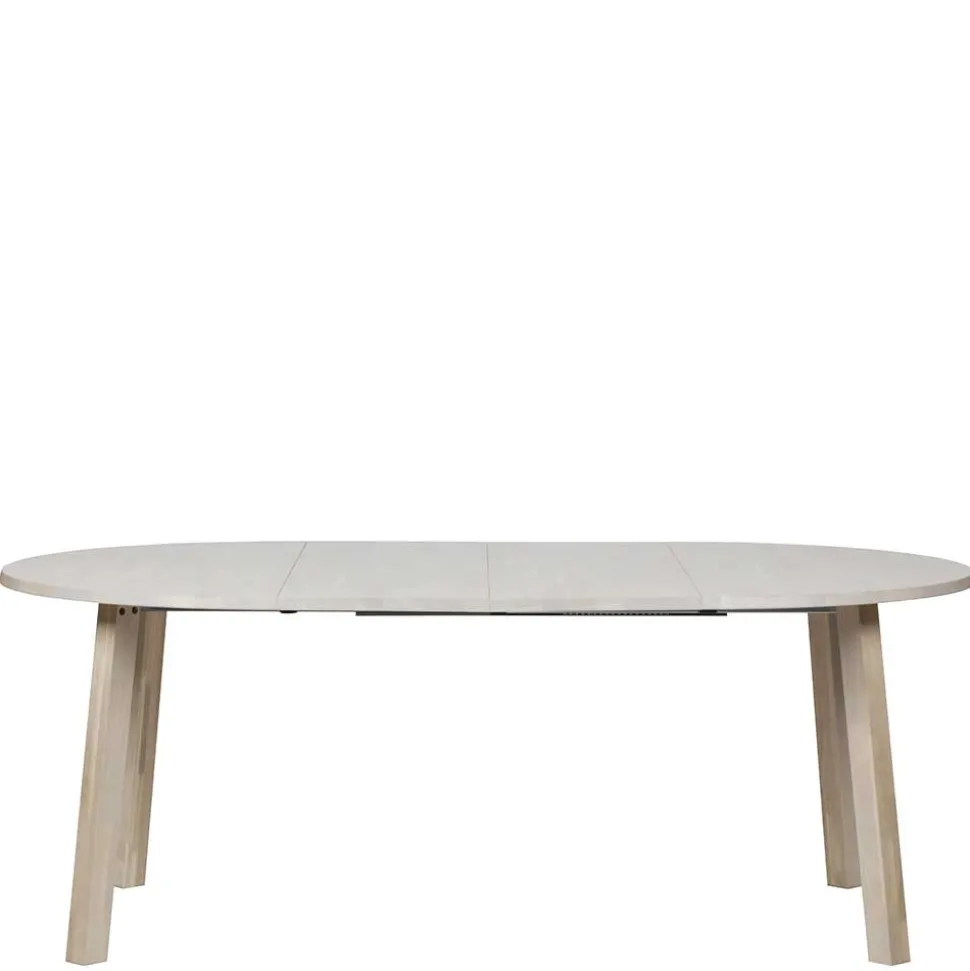 Runder Ausziehtisch in Eiche Bianco - Guern